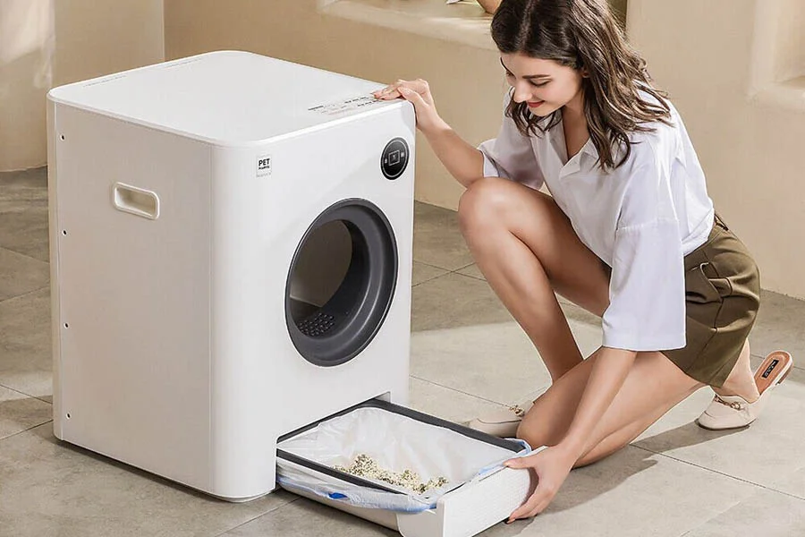 automatic kitten litter box
